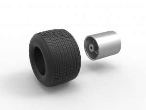 Rear wheel from Sprint car Scale 1 to 25 Modelo de impresión 3D