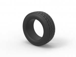 Dirt Sprint racing front tire 4 Scale 1 to 25 3Dプリントモデル