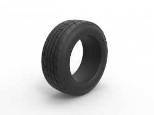 Dirt Sprint racing front tire 6 Scale 1 to 25 3D Принт Модель
