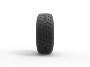 Dirt Sprint racing front tire 6 Scale 1 to 25 3D Принт Модель