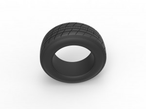 Dirt Sprint racing front tire 6 Scale 1 to 25 3D Принт Модель