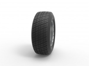 Front wheel from Sprint car Version 2 Scale 1 to 25 Modèles 3D en vedette