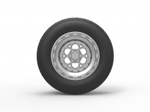 Front wheel from Sprint car Version 2 Scale 1 to 25 Modèles 3D en vedette