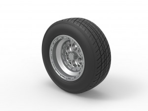 Front wheel from Sprint car Version 2 Scale 1 to 25 Modèles 3D en vedette