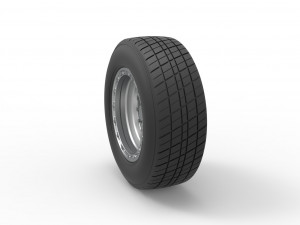 Front wheel from Sprint car Version 2 Scale 1 to 25 Modèles 3D en vedette