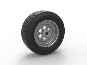 Front wheel from Sprint car Version 2 Scale 1 to 25 Modèles 3D en vedette