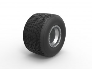 Rear wheel from Sprint car Version 2 Scale 1 to 25 3D 프린트 모델