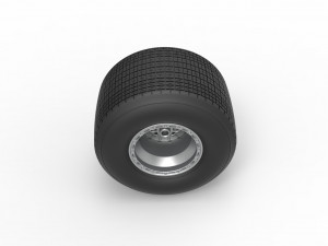 Rear wheel from Sprint car Version 2 Scale 1 to 25 3D 프린트 모델