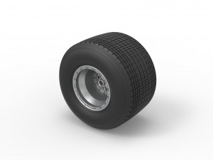 Rear wheel from Sprint car Version 2 Scale 1 to 25 3D 프린트 모델
