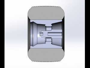 Rear wheel from Sprint car Version 2 Scale 1 to 25 3D 프린트 모델
