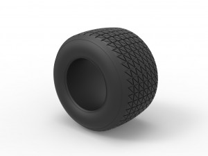 Dirt Sprint racing tire 15 Scale 1 to 25 3D Принт Модель