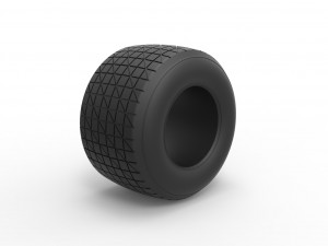 Dirt Sprint racing tire 16 Scale 1 to 25 Modello di stampa 3D