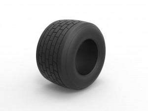 Dirt Sprint racing tire 17 Scale 1 to 25 Model do druku 3D