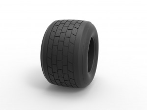 Dirt Sprint racing tire 17 Scale 1 to 25 Model do druku 3D