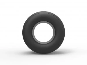 Dirt Sprint racing tire 17 Scale 1 to 25 3D Print Model