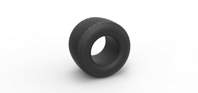 Dirt Sprint racing tire 18 Scale 1 to 25 Modelo de impresión 3D .c4d .max .obj .3ds .fbx .stl .blend 
