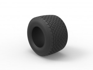 Dirt Sprint racing tire 18 Scale 1 to 25 Modelo de impresión 3D