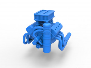 Engine V8 for Sprint car Scale 1 to 25 3D Baskı Modeli