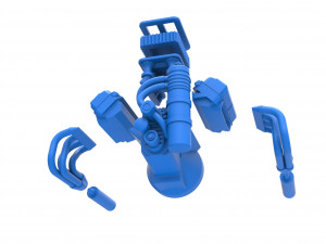 Engine V8 for Sprint car Scale 1 to 25 3D Baskı Modeli