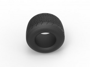 Dirt Sprint racing tire 19 Scale 1 to 25 3D प्रिंट मॉडल