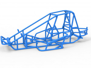Diecast Frame for Sprint car Scale 1 to 25 3D Print Model