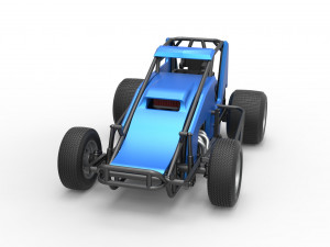Sprint car Scale 1 to 25 3D Baskı Modeli