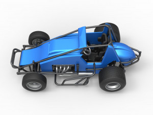 Sprint car Scale 1 to 25 3D Baskı Modeli