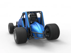 Sprint car Scale 1 to 25 3D Print Model