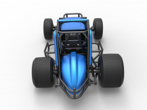 Sprint car Scale 1 to 25 3D Baskı Modeli
