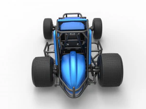 Sprint car Scale 1 to 25 3D Print Model