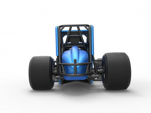 Sprint car Scale 1 to 25 3D Baskı Modeli