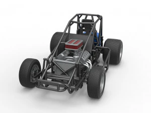 Sprint car Scale 1 to 25 3D Print Model