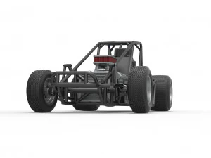 Sprint car Scale 1 to 25 3D Print Model