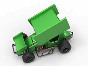 Winged Sprint car Scale 1 to 25 Modelo de impresión 3D