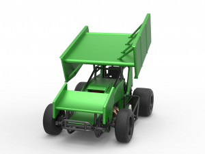 Winged Sprint car Scale 1 to 25 Modelo de impresión 3D
