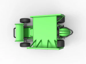 Winged Sprint car Scale 1 to 25 3D Print Model