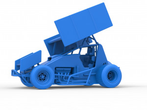 Winged Sprint car Scale 1 to 25 Modelo de impresión 3D