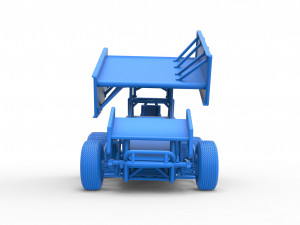 Winged Sprint car Scale 1 to 25 Modelo de impresión 3D