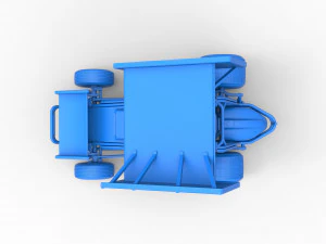 Winged Sprint car Scale 1 to 25 3D Print Model
