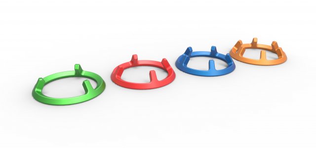 Pokeball stand Set 2 3D Принт Модель .c4d .max .obj .3ds .fbx .stl .blend 
