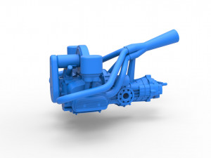 Diecast engine for Sand Rail buggy Scale 1 to 4 3D Print Model