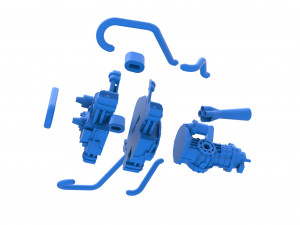 Engine for Sand Rail buggy Scale 1 to 4 3D Print Model