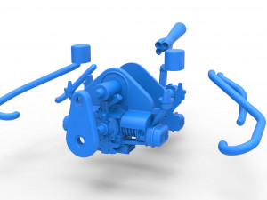 Engine for Sand Rail buggy Scale 1 to 4 3D Print Model