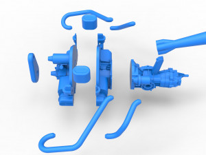 Engine for Sand Rail buggy Scale 1 to 4 3D Print Model