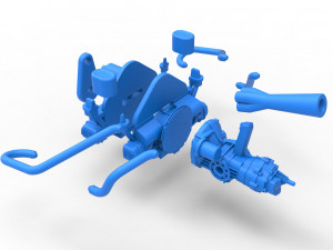 Engine for Sand Rail buggy Scale 1 to 4 3D Print Model