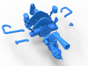 Engine for Sand Rail buggy Scale 1 to 4 3D Print Model