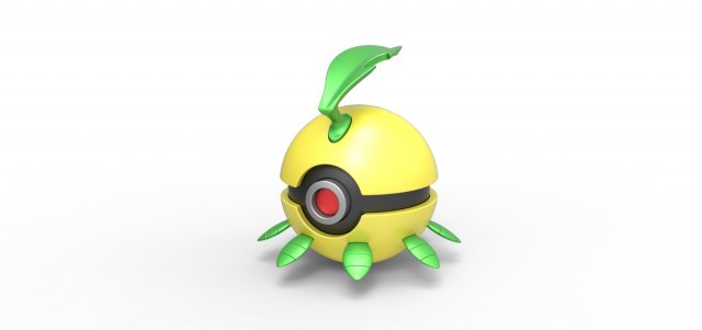 Bayleef orb 3D Baskı Modeli .c4d .max .obj .3ds .fbx .stl .blend 