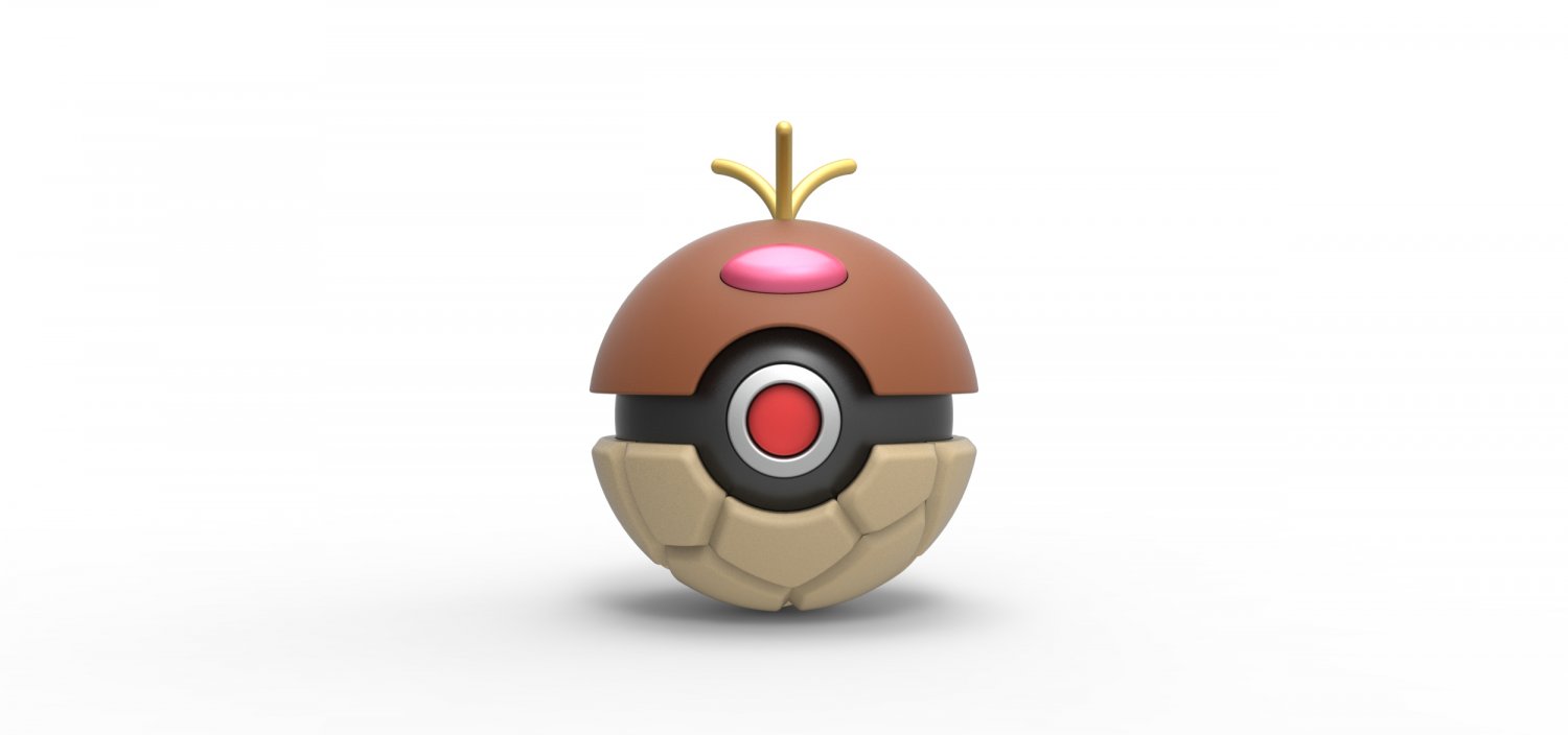 Pokeball 3D Icon download in PNG, OBJ or Blend format