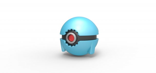 Wobbuffet orb 3D Print Model .c4d .max .obj .3ds .fbx .stl .blend 