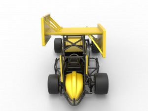 Pavement Winged Sprint car Scale 1 to 25 Modello di stampa 3D